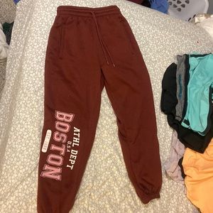 Burgundy Sweat Pants